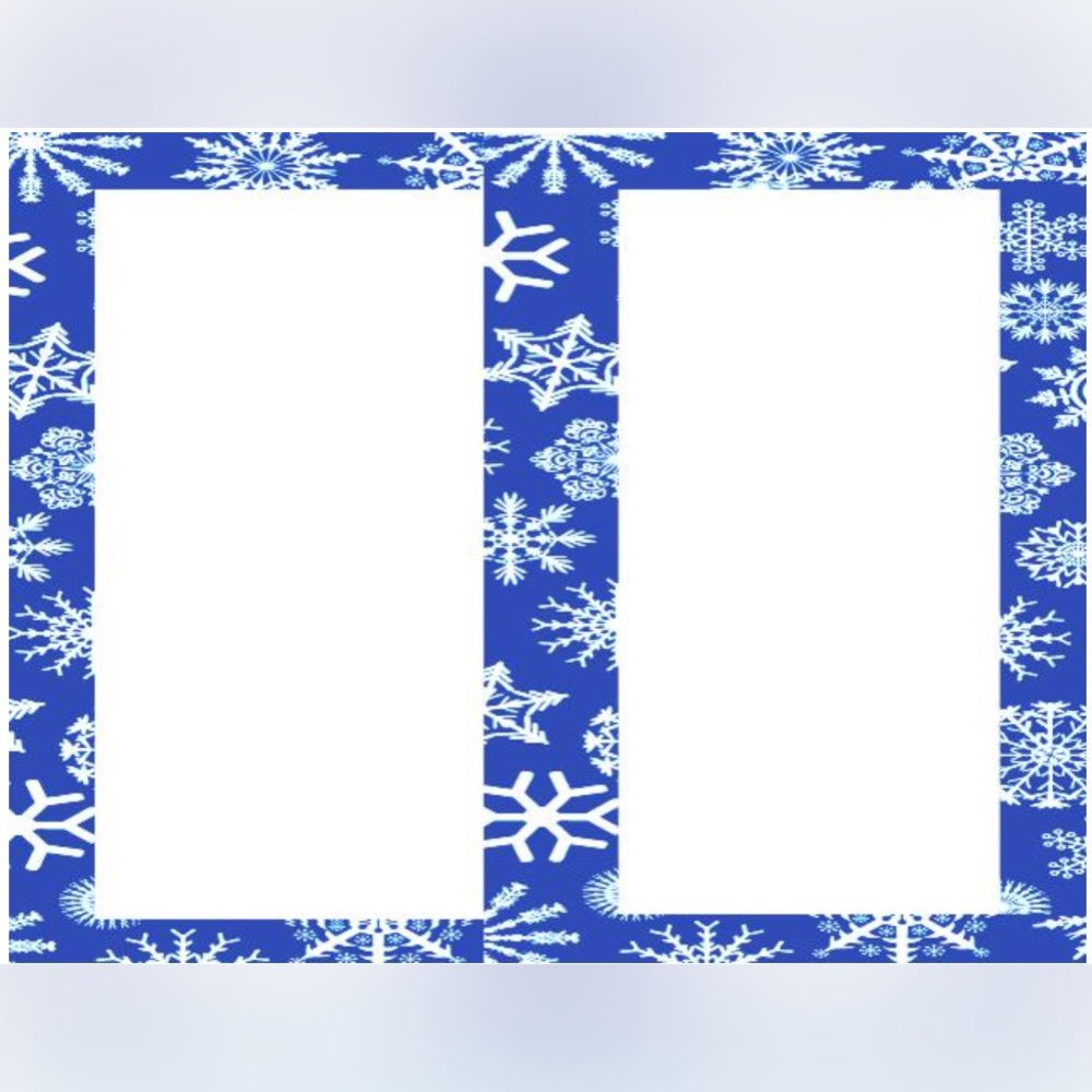 Shipping labels winter snow snowflakes half sheet custom
